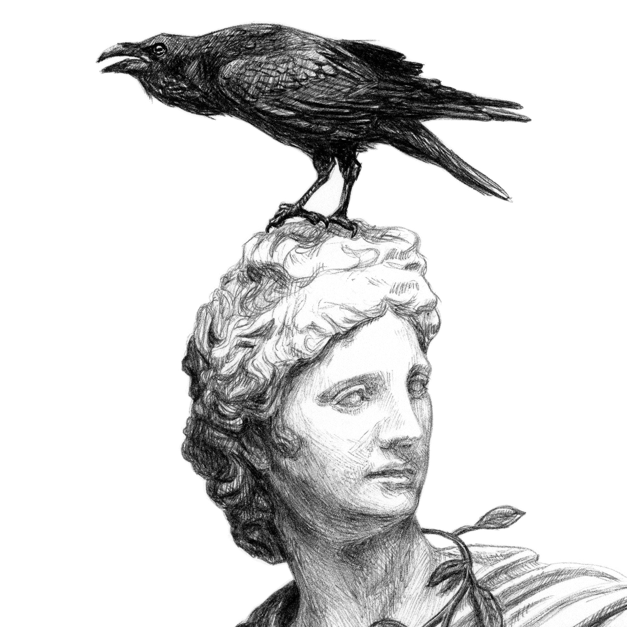 Apollo and the Raven Greek Mythology Art Print