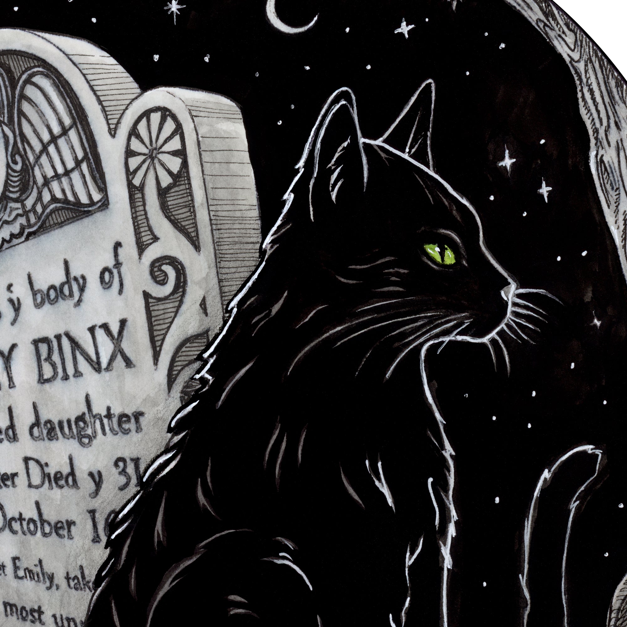 Thackery Binx Hocus Pocus Art Print