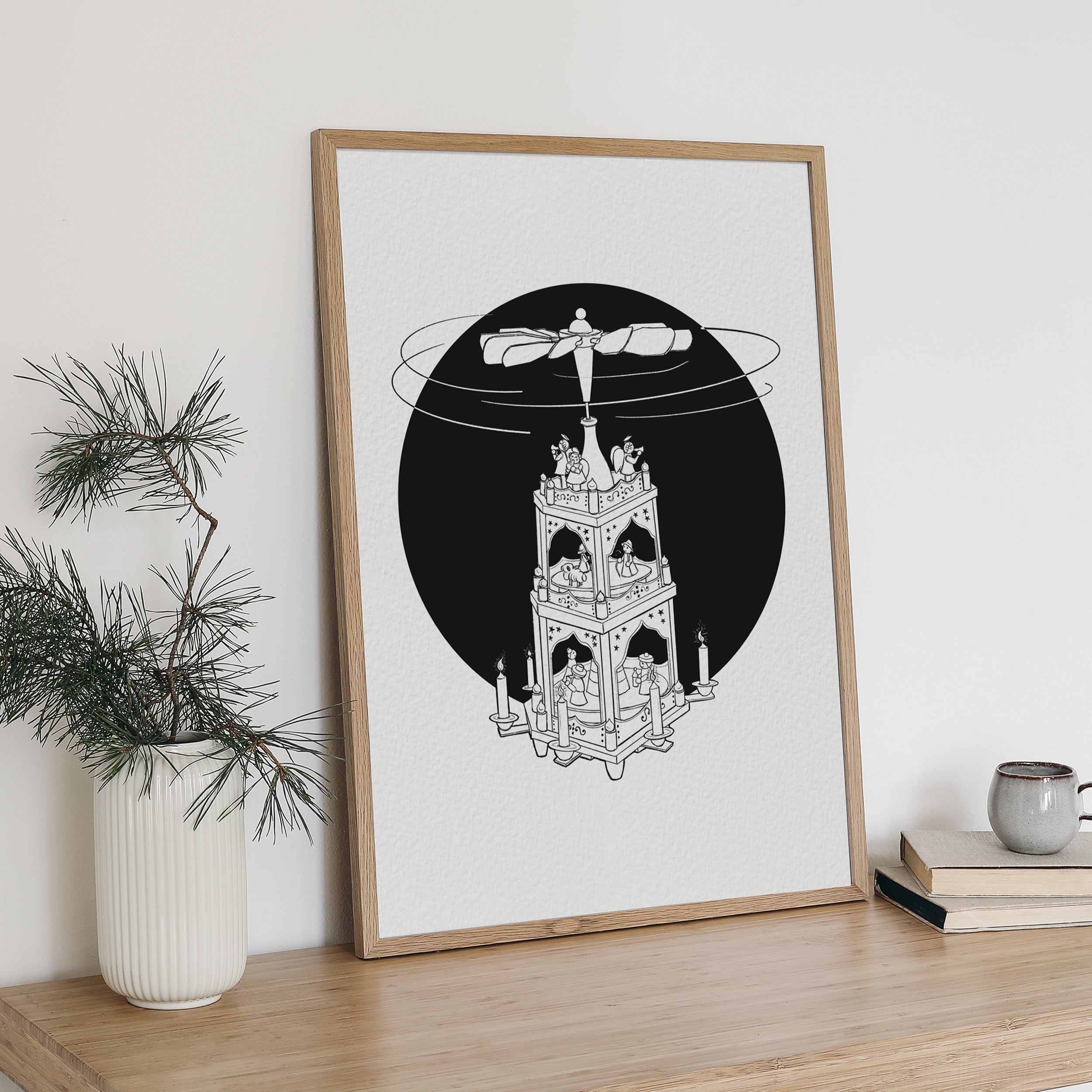 Christmas Pyramid Art Print
