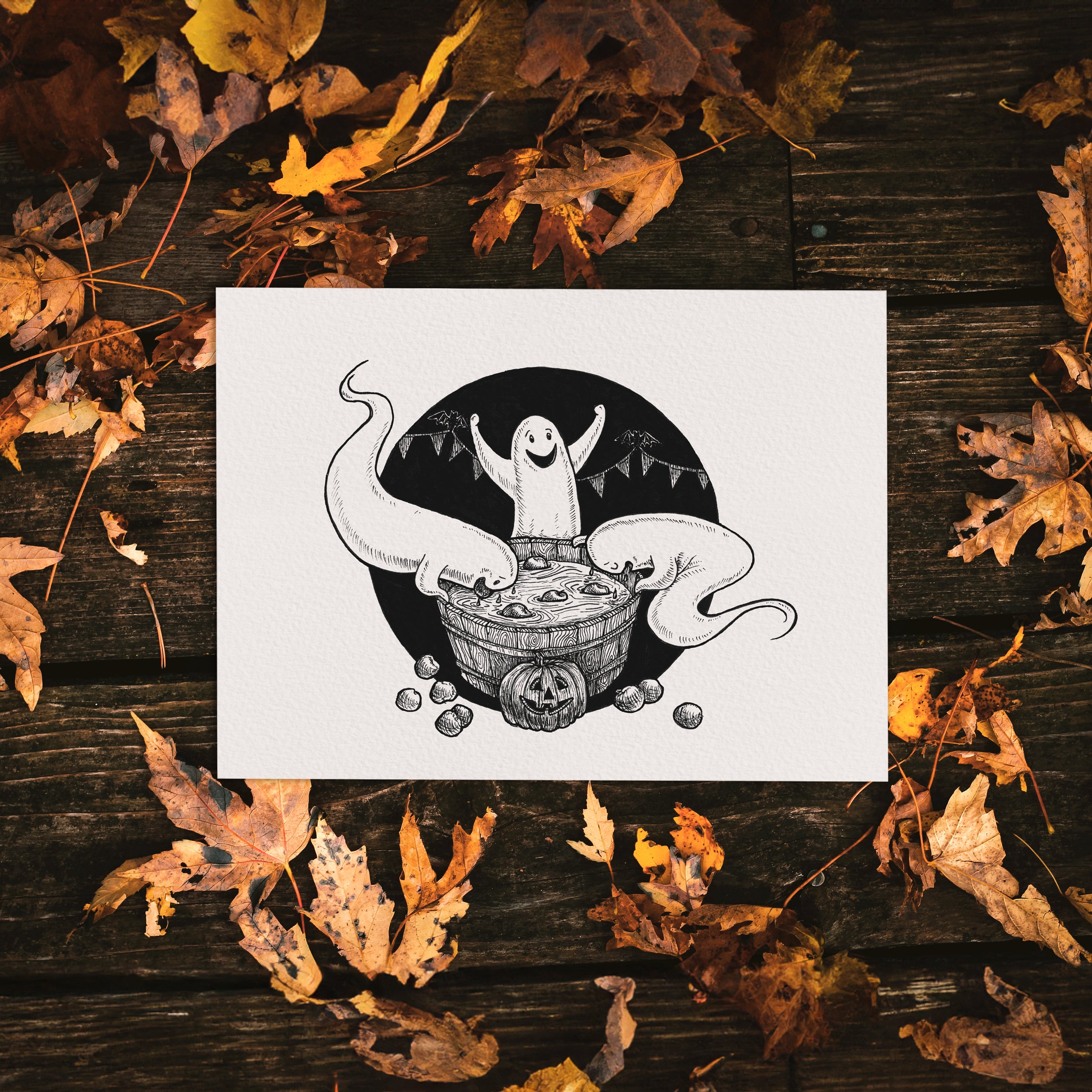 Ghosts Halloween Party Art Print