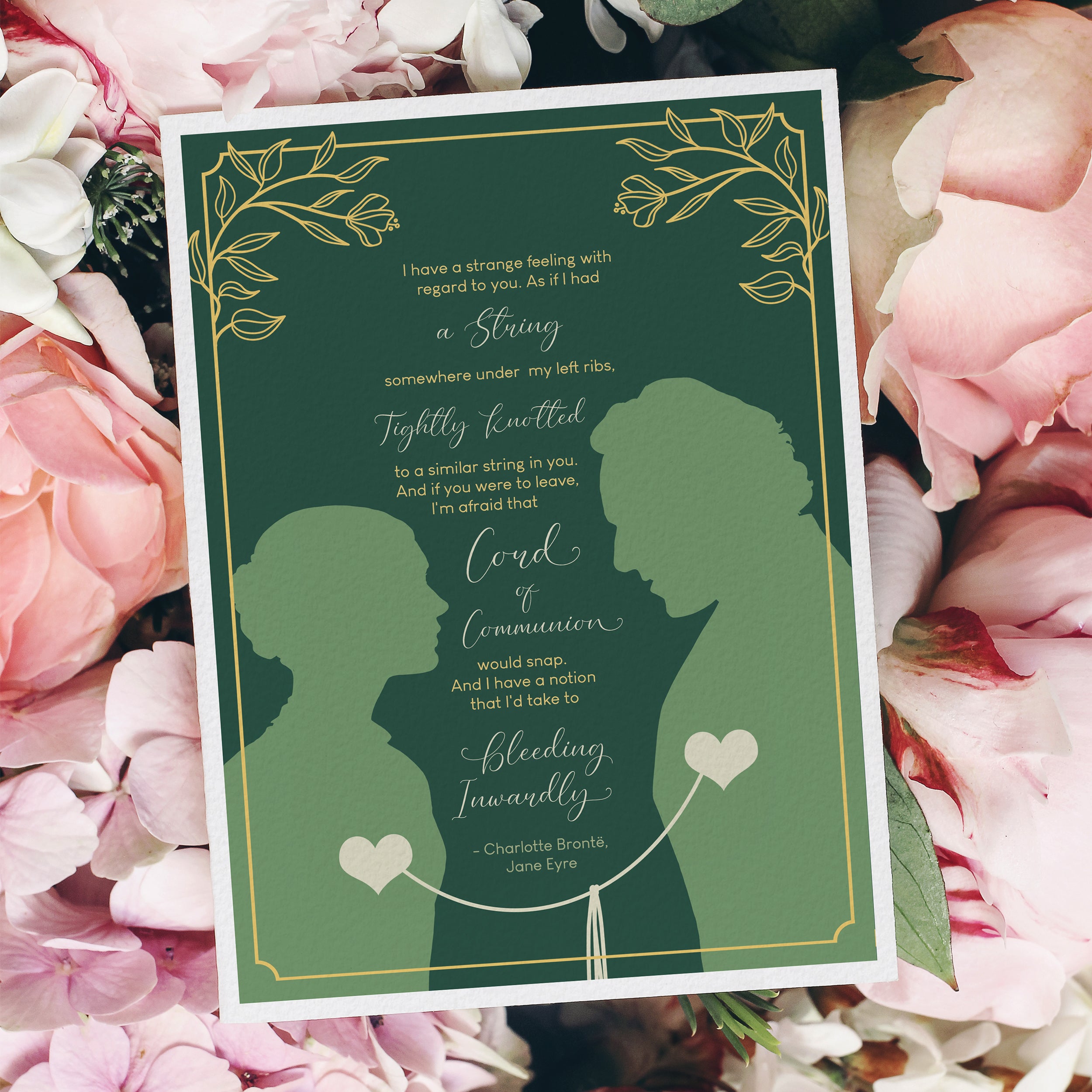 Jane Eyre Quote Art Print