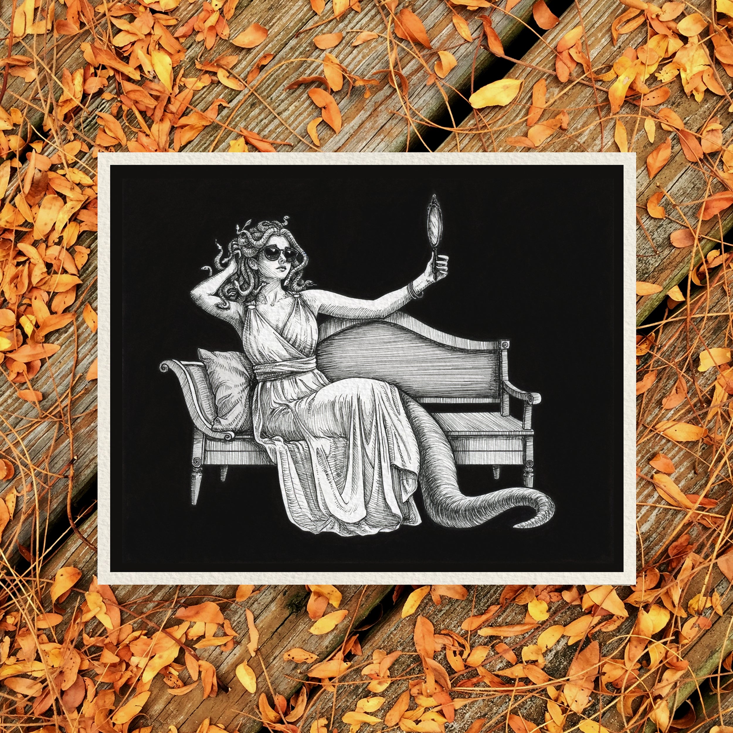 Medusa Greek Mythology Goddess Art Print