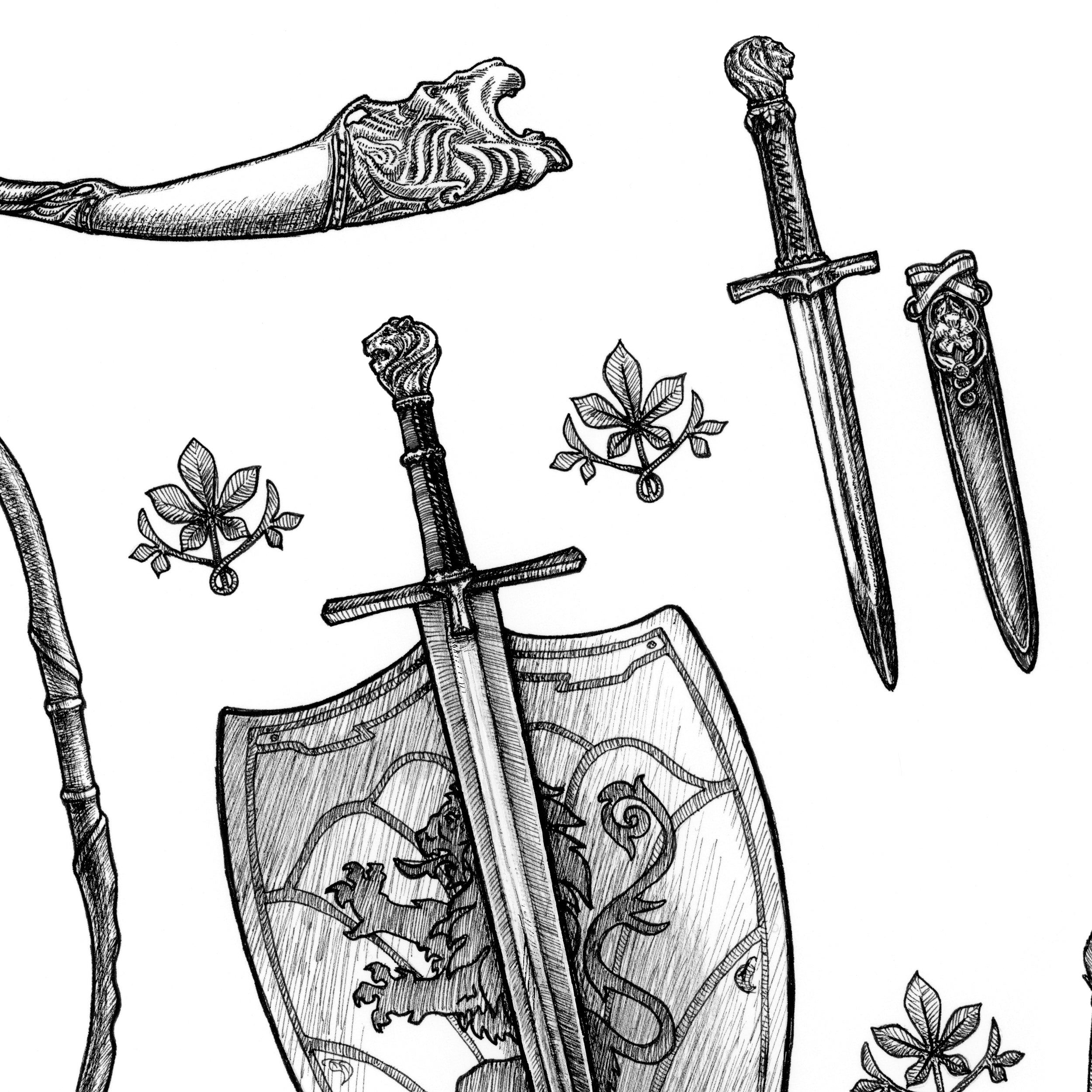 Narnian Weapons Art Print