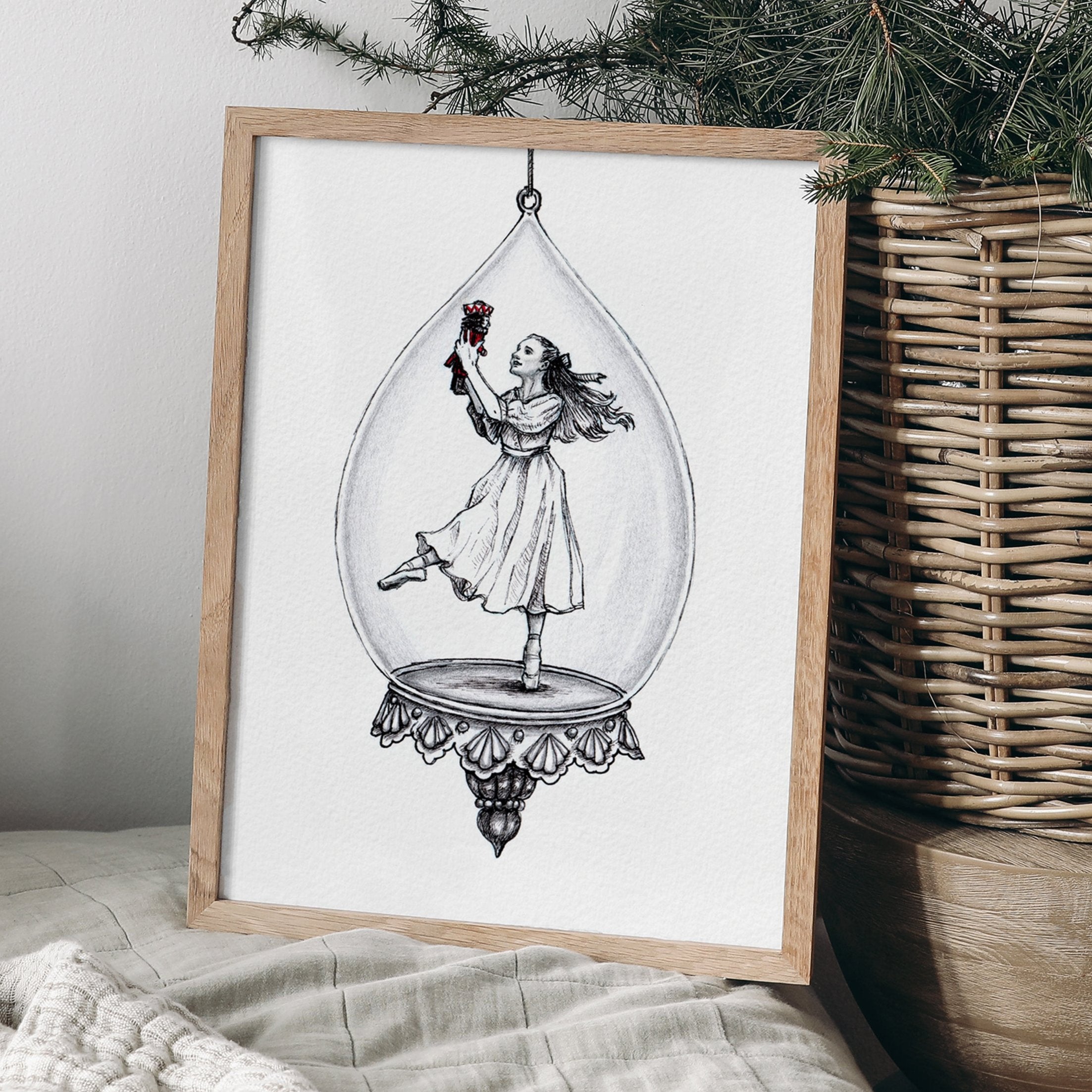 Nutcracker Ballet Clara Art Print