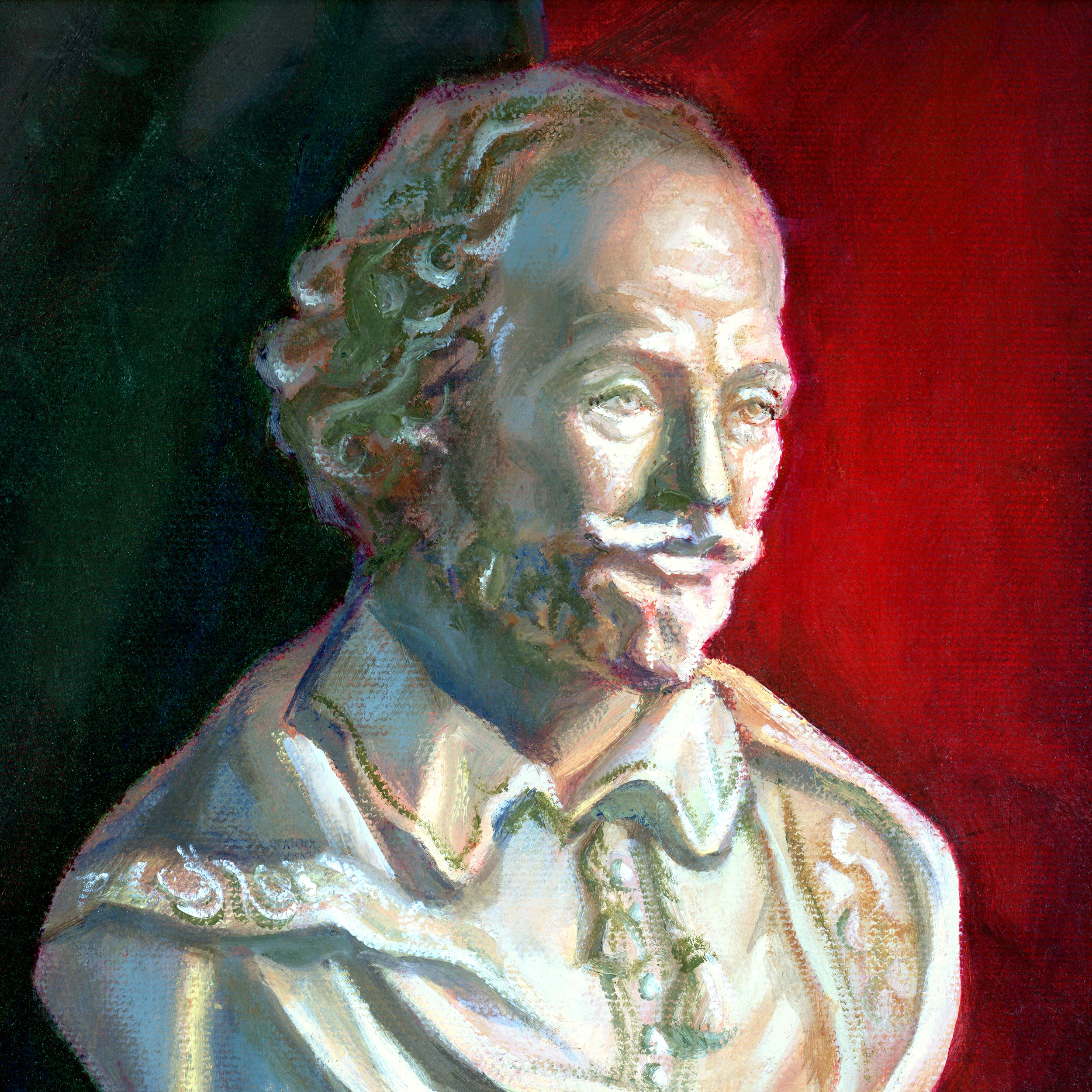 Shakespeare Bust Still Life Art Print