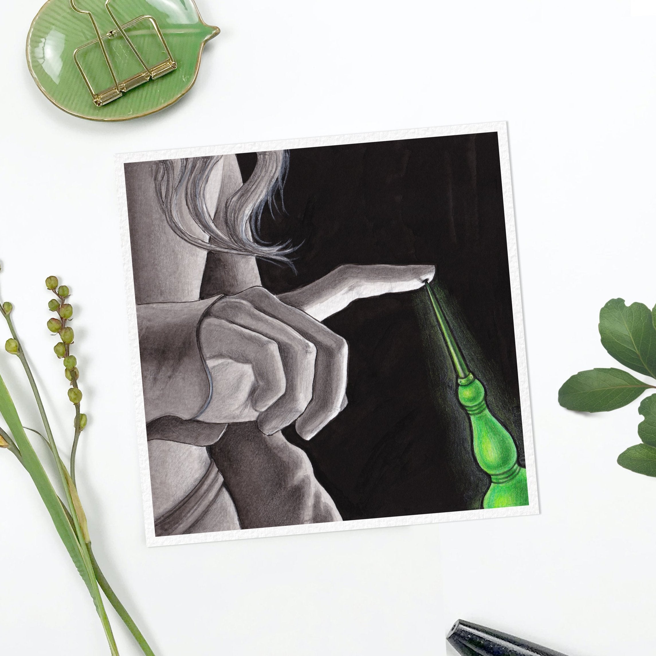 Sleeping Beauty Cursed Spindle Art Print