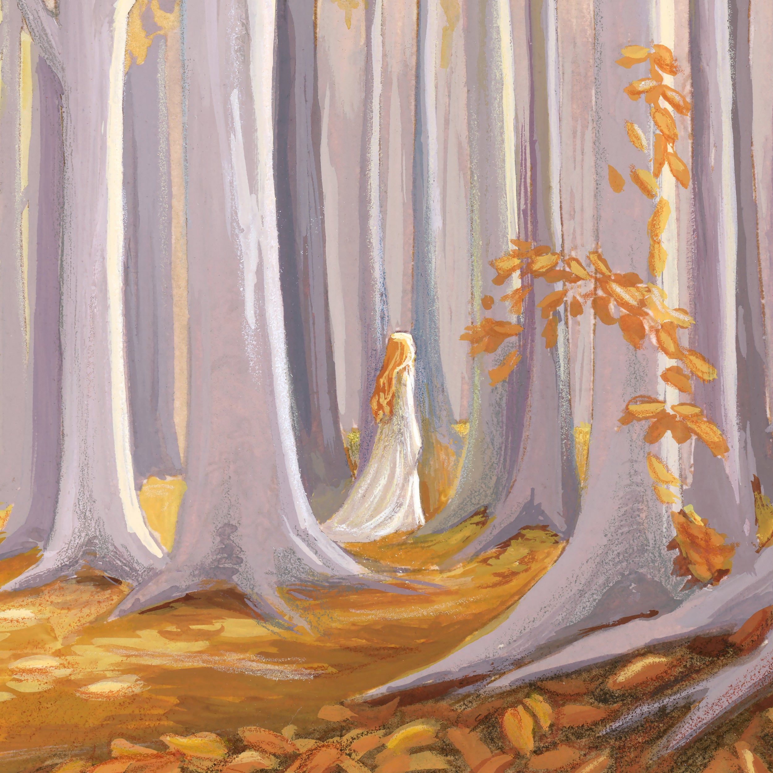 The Golden Wood, Lothlorien Art Print