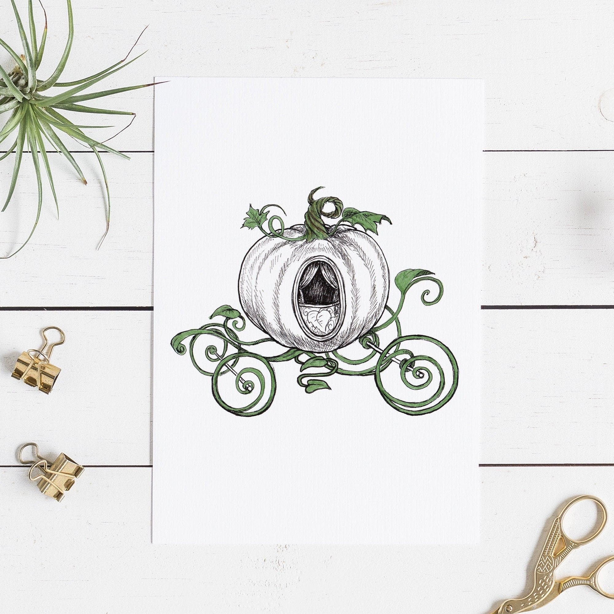 Cinderella Pumpkin Carriage Art Print