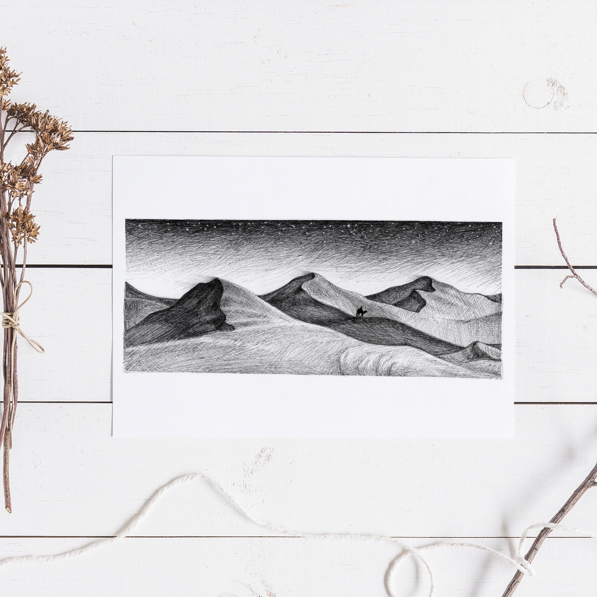 Desert Sand Dunes Art Print
