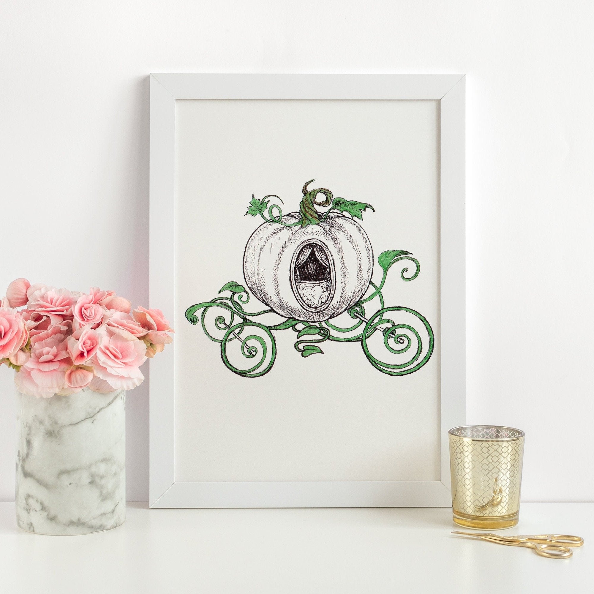 Cinderella Pumpkin Carriage Art Print