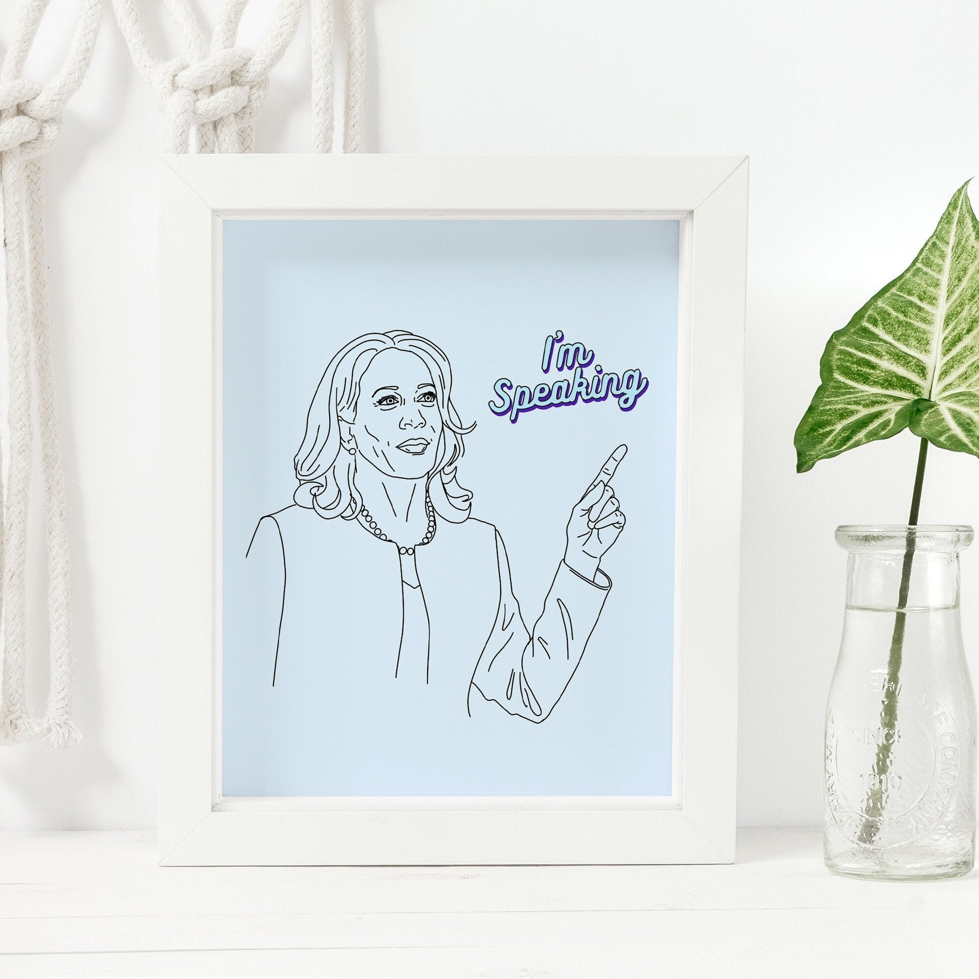 Kamala Harris "I’m Speaking" Art Print