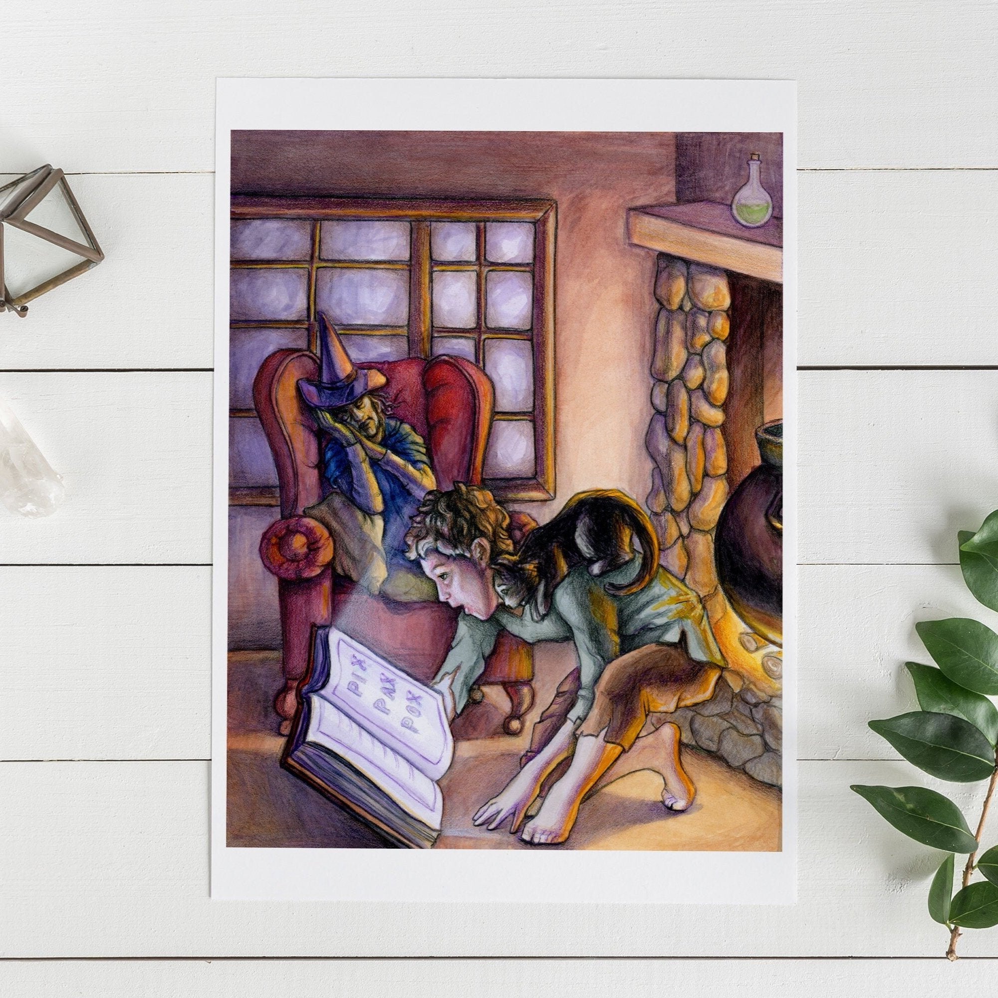 Pix Pax Pox Spellbook Art Print