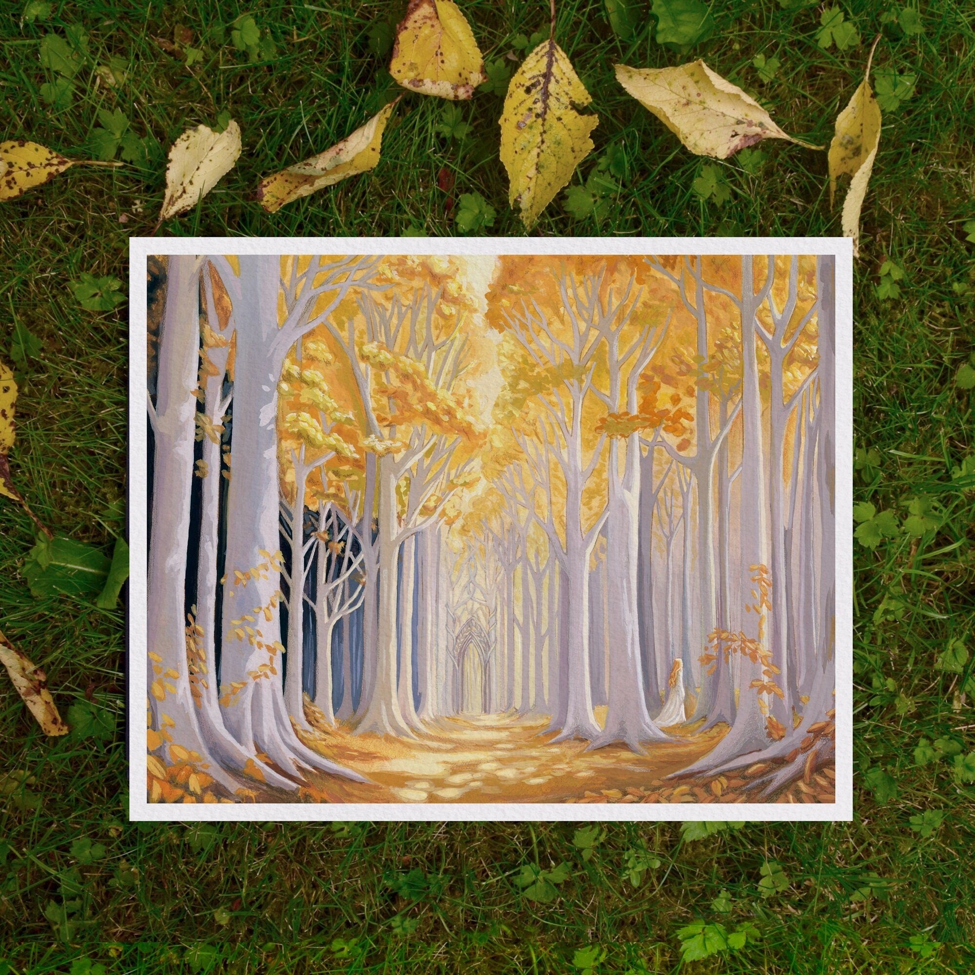 The Golden Wood, Lothlorien Art Print